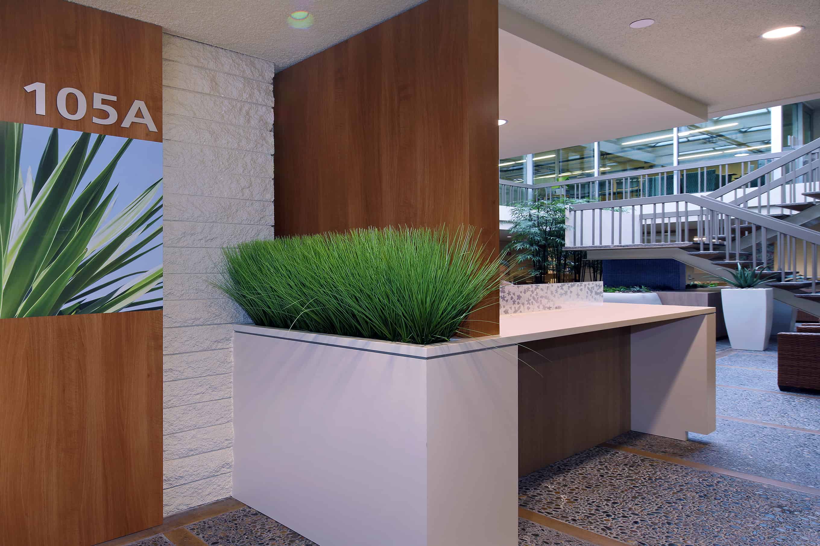 Replica-Grass-in-built-in-planter
