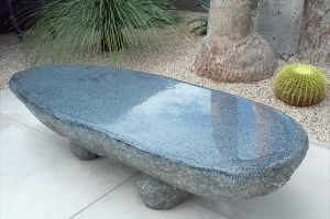 Marcello signature bench works well in this desert scene.