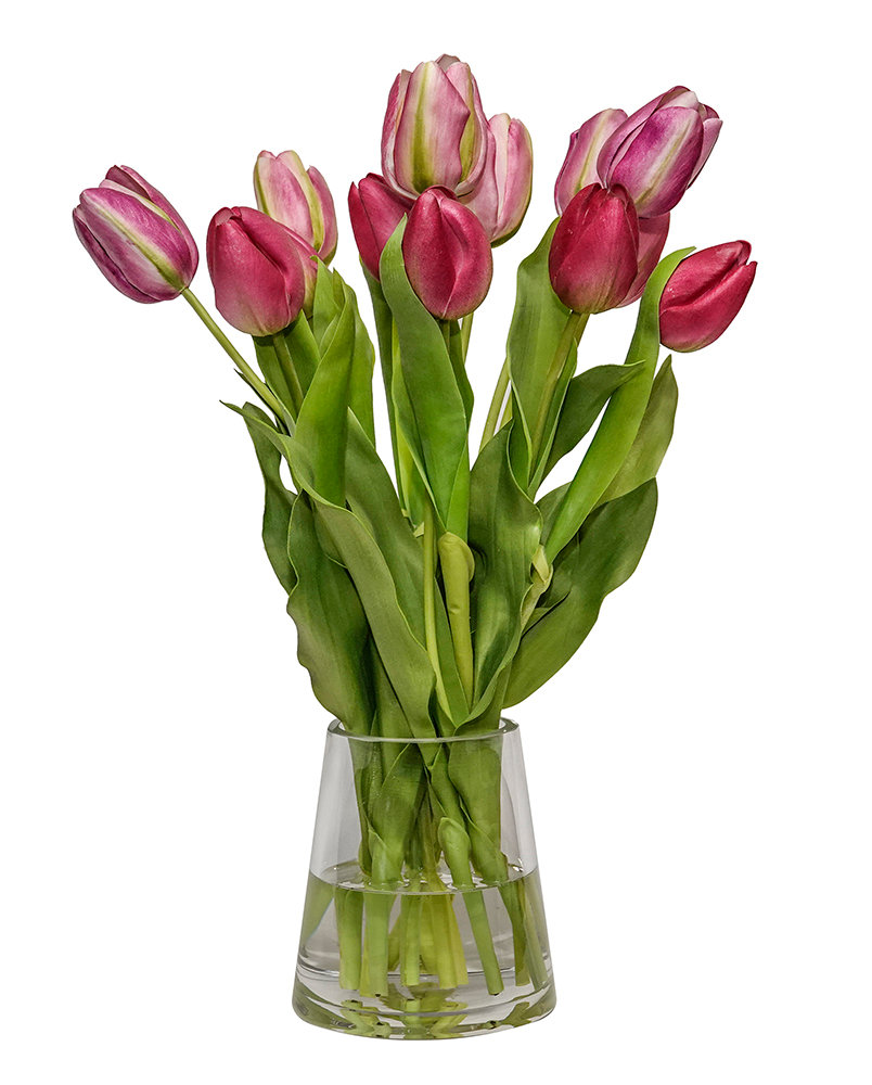 faux tulips