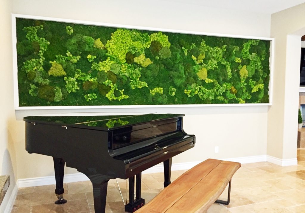 panoramic moss wall for private residence